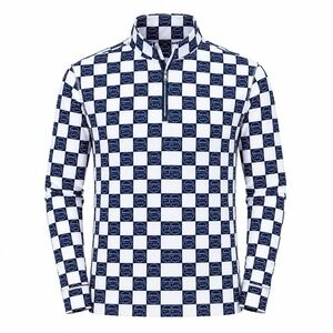Swing Juice Golf‎ Performance UPF 50+ 1/4 Zip Shirt Men's XXL AOP Stretch